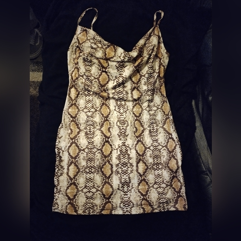 Snake print mini dress - NEW